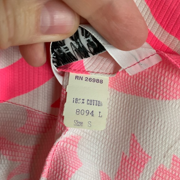 SOLD 🛑 Vintage | 1960’s Hawaiian Textured Cotton Maxi Dress Cotton Pink Floral - Picture 8 of 9